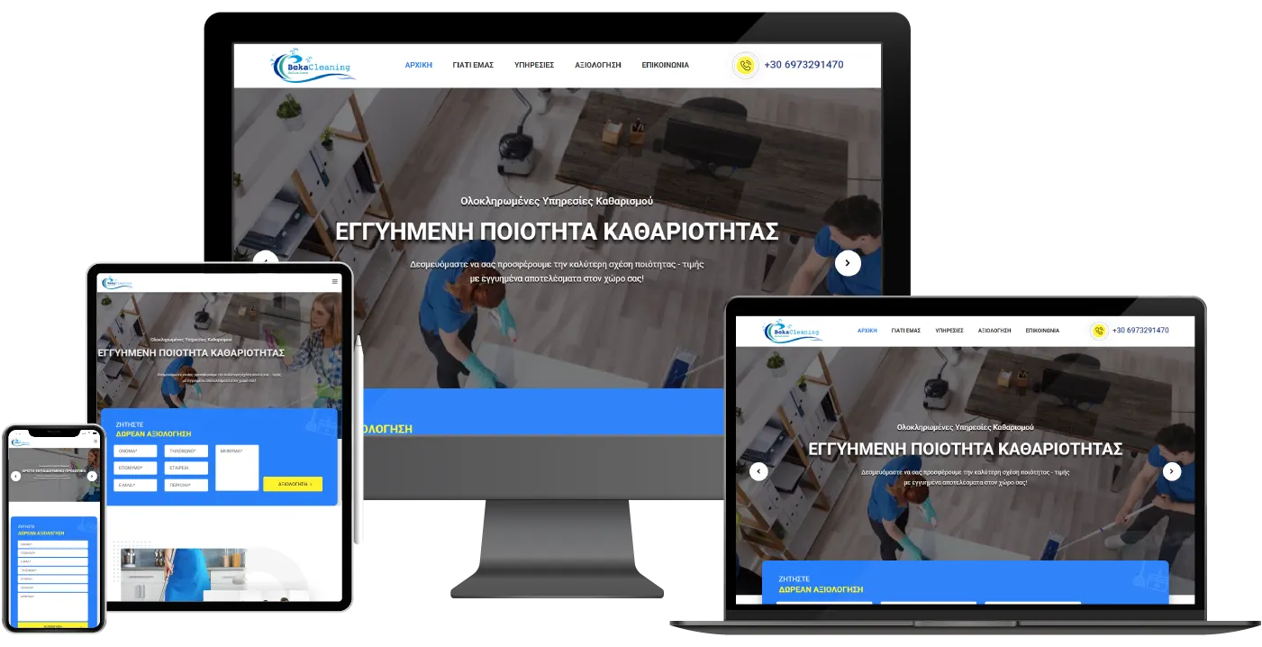 Beka Cleaning Solutions on desktop, tablet and mobile