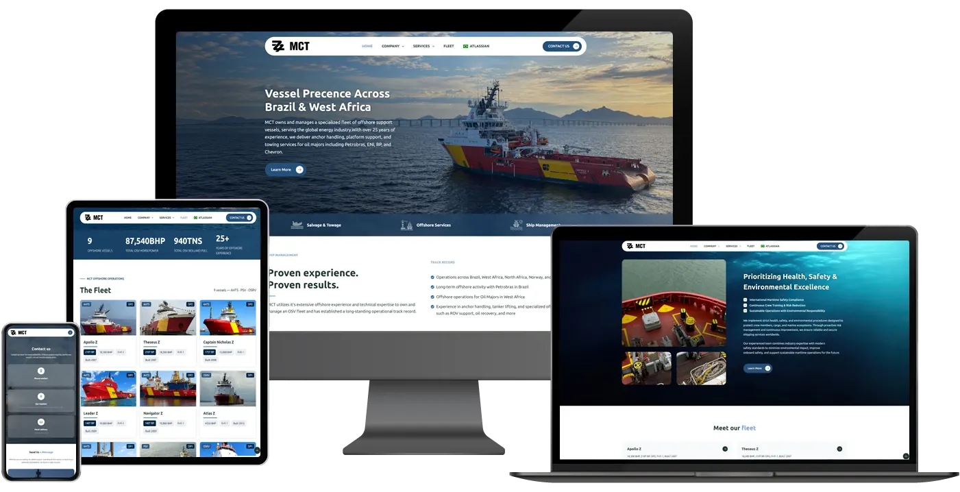 MCT on desktop, tablet and mobile